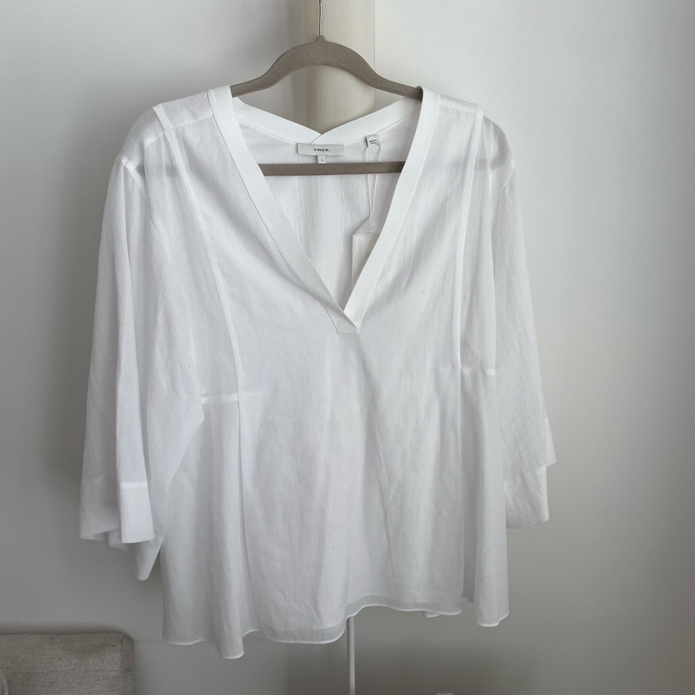 White tunic blouse from Vince